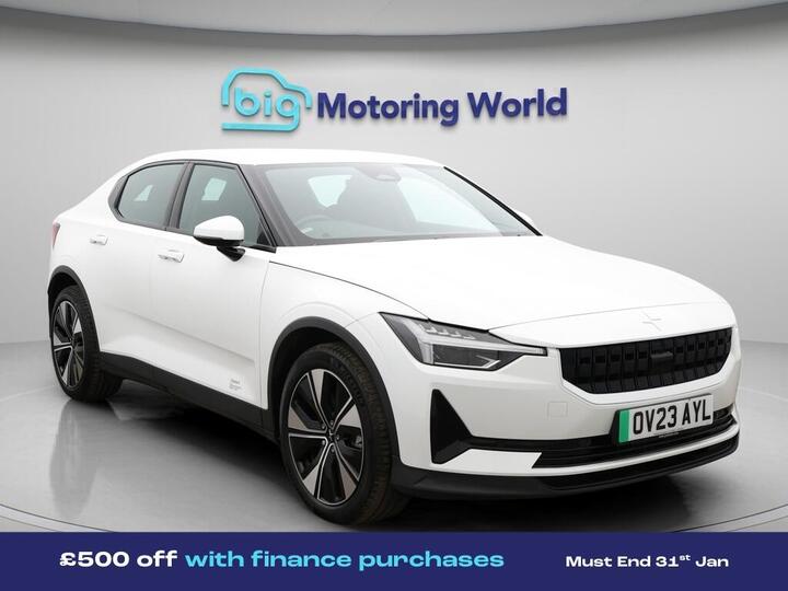 Polestar Polestar 2 Single Motor 69kWh Standard Range Fastback Auto FWD 5dr Polestar Polestar 2 Single Motor 69kWh Standard Range Fastback Auto FWD 5dr
