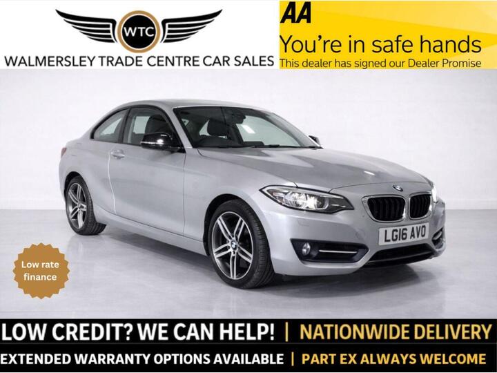 BMW 2 SERIES 2.0 220d Sport Auto Euro 6 (s/s) 2dr