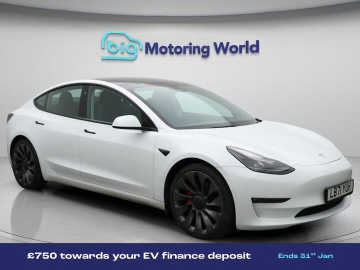 Tesla Model 3 (Dual Motor) Performance Auto 4WDE 4dr (Performance Upgrade)