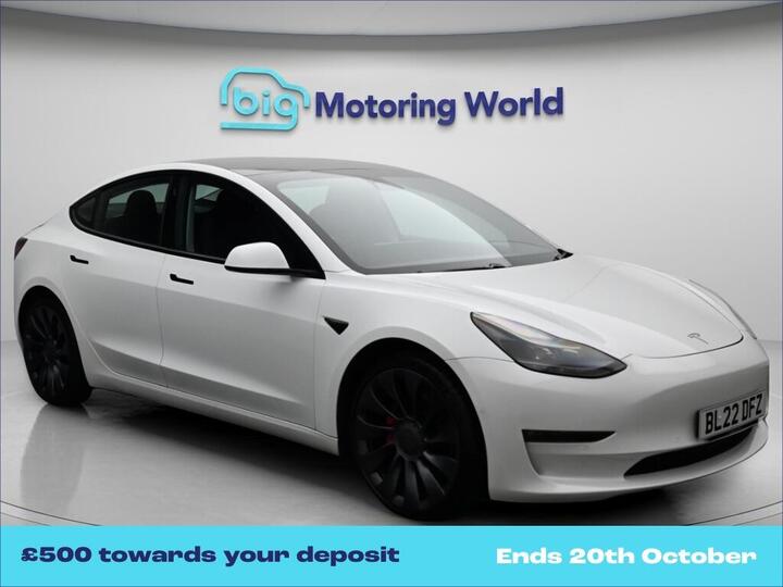 Tesla Model 3 (Dual Motor) Performance Auto 4WDE 4dr (Performance Upgrade)