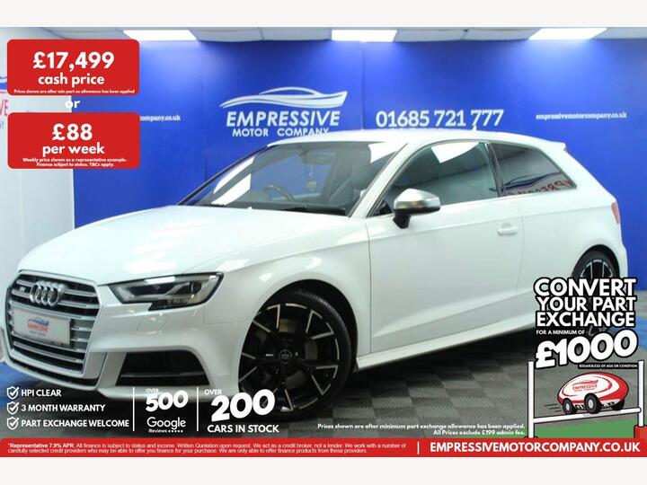 Audi S3 2.0 TFSI S Tronic Quattro Euro 6 (s/s) 3dr