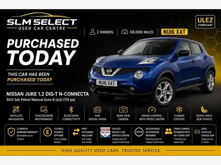 Nissan Juke 1.2 DIG-T N-Connecta Euro 6 (s/s) 5dr