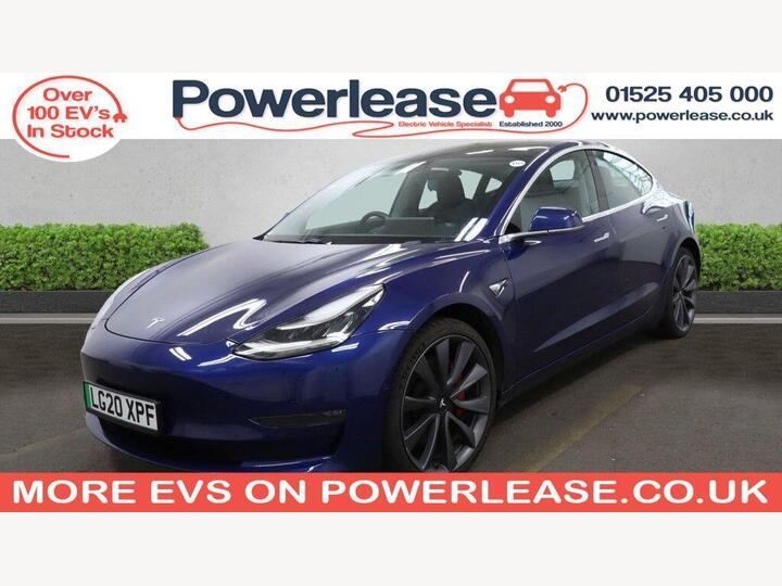 Tesla Model 3 (Dual Motor) Performance Auto 4WDE 4dr (Performance Upgrade)