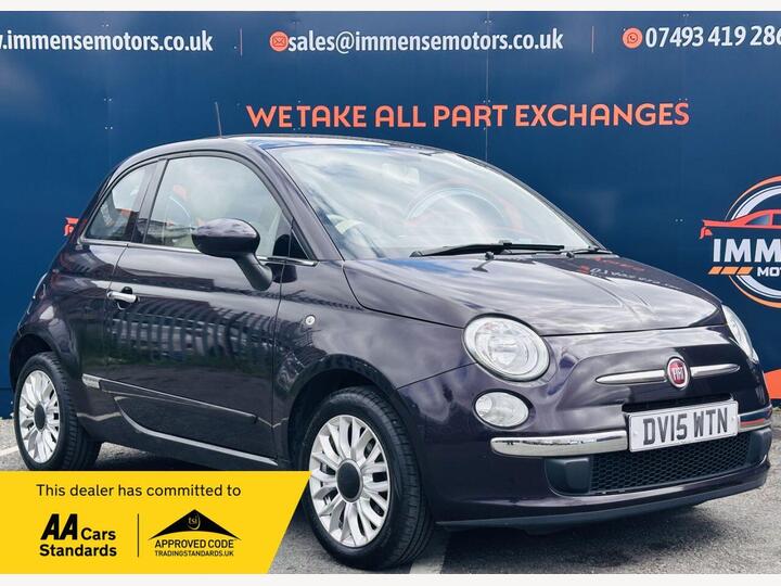 Fiat 500 1.2 Lounge Euro 6 (s/s) 3dr