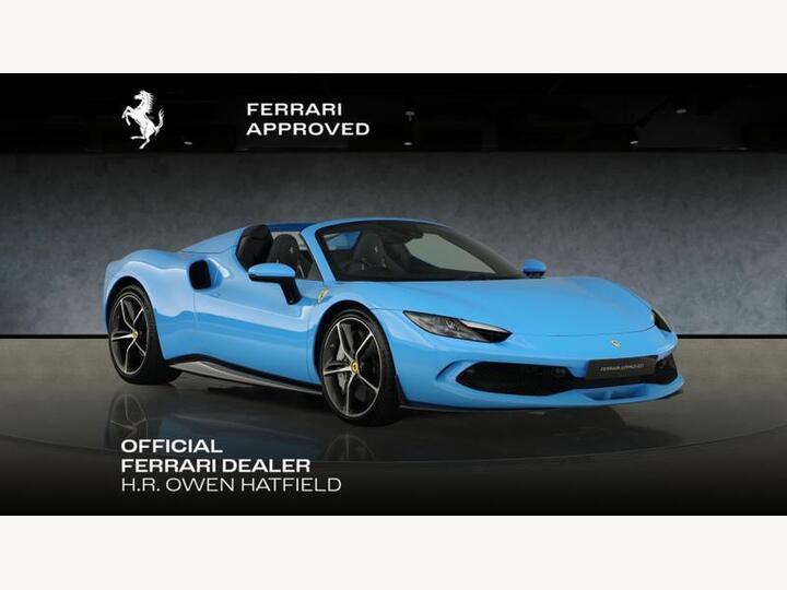 Ferrari 296 3.0T V6 7.45kWh Spider F1 DCT Euro 6 (s/s) 2dr Ferrari 296 3.0T V6 7.45kWh Spider F1 DCT Euro 6 (s/s) 2dr