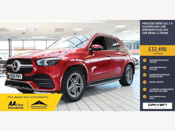 Mercedes-Benz GLE 2.0 GLE300d AMG Line (Premium Plus) G-Tronic 4MATIC Euro 6 (s/s) 5dr Mercedes-Benz GLE 2.0 GLE300d AMG Line (Premium Plus) G-Tronic 4MATIC Euro 6 (s/s) 5dr