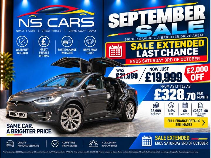 Tesla MODEL X 90D (Dual Motor) Auto 4WDE 5dr