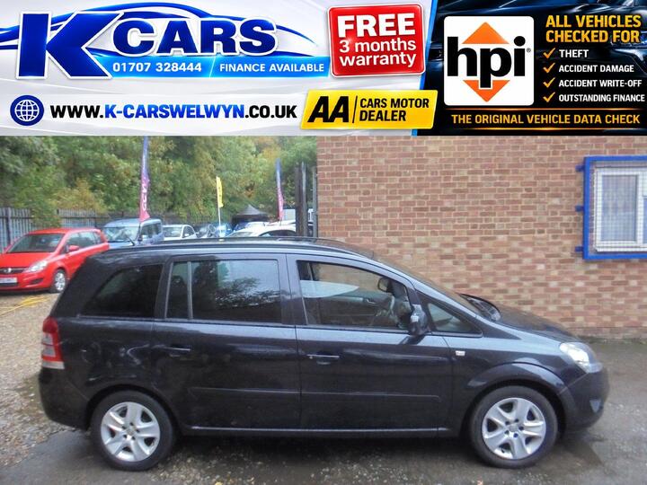 Vauxhall Zafira 1.6 16V Exclusiv Euro 5 5dr