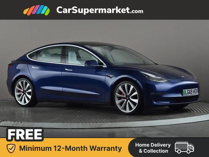 Tesla Model 3 (Dual Motor) Performance Auto 4WDE 4dr (Performance Upgrade)