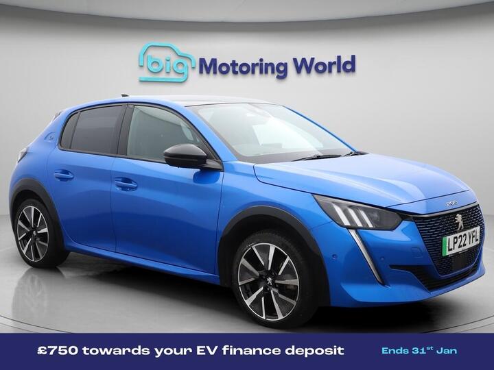 Peugeot E-208 50kWh GT Auto 5dr (7kW Charger)