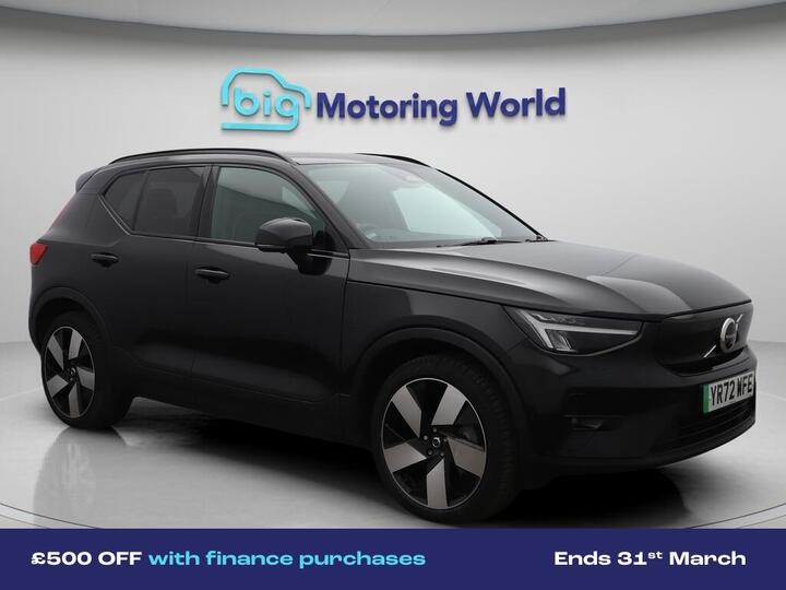 Volvo XC40 Recharge Twin 78kWh Ultimate Auto AWD 5dr