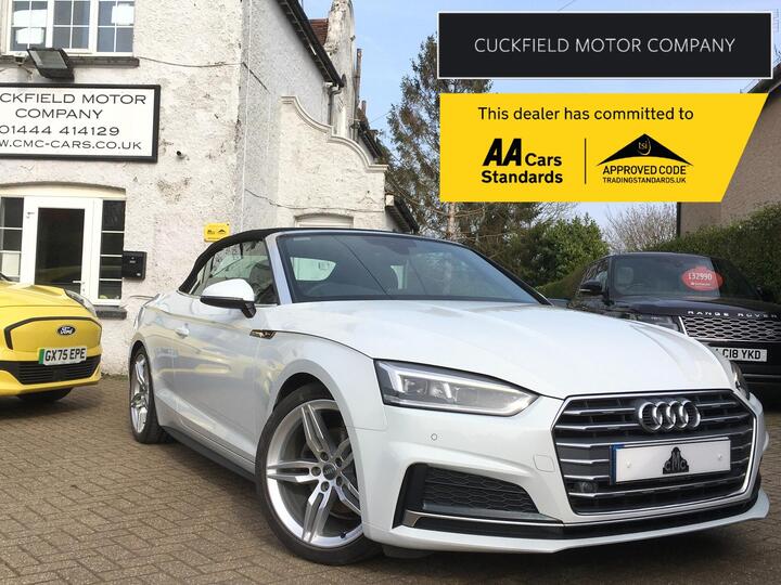 Audi A5 Cabriolet 2.0 TFSI 40 S Line S Tronic Euro 6 (s/s) 2dr Audi A5 Cabriolet 2.0 TFSI 40 S Line S Tronic Euro 6 (s/s) 2dr