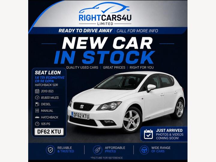 SEAT Leon 1.6 TDI Ecomotive CR SE Copa Euro 5 (s/s) 5dr