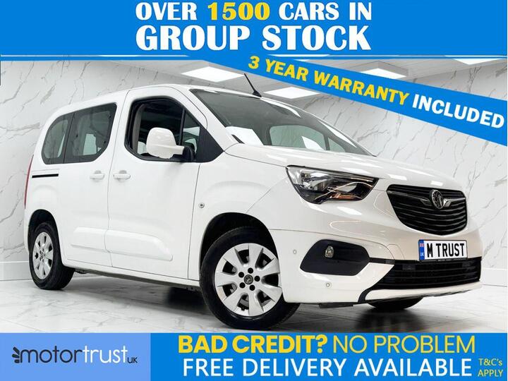 Vauxhall COMBO LIFE 1.5 Turbo D BlueInjection Energy Euro 6 (s/s) 5dr (7 Seat) Vauxhall COMBO LIFE 1.5 Turbo D BlueInjection Energy Euro 6 (s/s) 5dr (7 Seat)