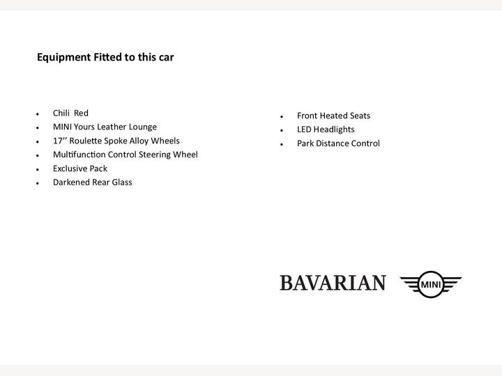 MINI Hatch 1.5 Cooper Exclusive Euro 6 (s/s) 5dr