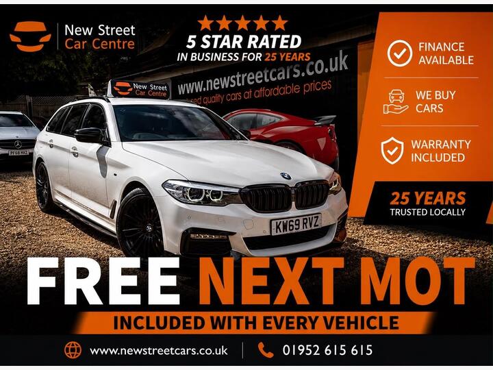 BMW 5 Series 2.0 520d M Sport Touring Auto Euro 6 (s/s) 5dr