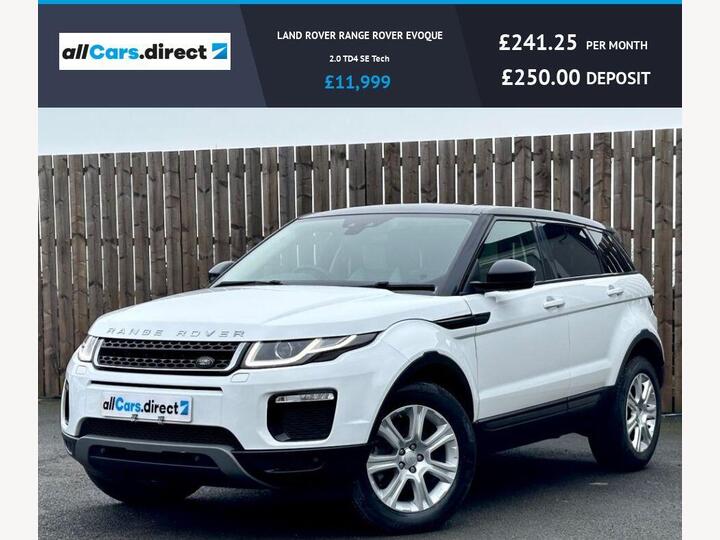 Land Rover RANGE ROVER EVOQUE 2.0 TD4 SE Tech Auto 4WD Euro 6 (s/s) 5dr