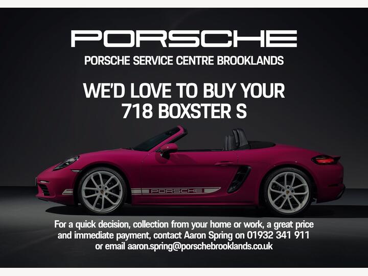 Porsche 718 Boxster 2.5T S PDK Euro 6 (s/s) 2dr