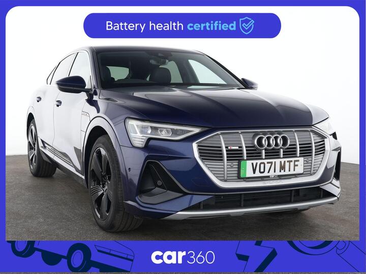 Audi E-tron 50 S Line Sportback Auto Quattro 5dr 71.2kWh (11kW Charger)