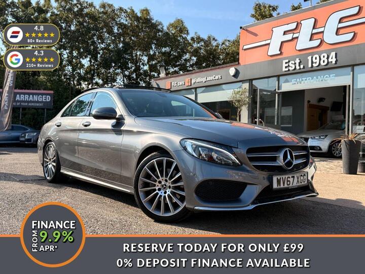 Mercedes-Benz C CLASS 2.0 C200 AMG Line (Premium) G-Tronic+ Euro 6 (s/s) 4dr