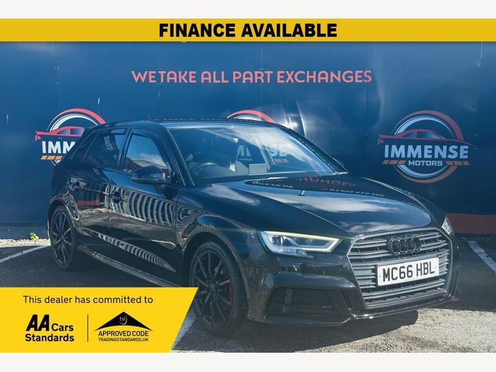 Audi A3 1.4 TFSI CoD Black Edition Sportback S Tronic Euro 6 (s/s) 5dr