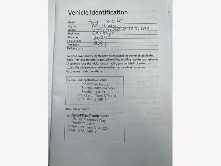 Toyota AYGO 1.0 VVT-i X-cite 4 Red Bi-Tone Euro 6 5dr