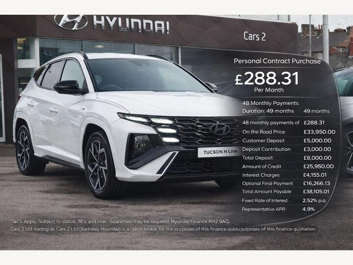 Hyundai TUCSON 1.6 T-GDi N Line Auto Euro 6 (s/s) 5dr