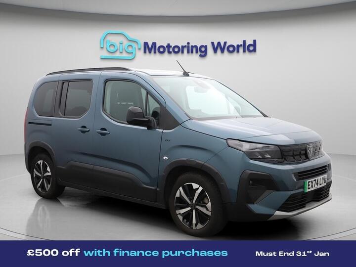 Peugeot E-Rifter 52kWh GT Standard MPV Auto 5dr (7.4kW Charger)