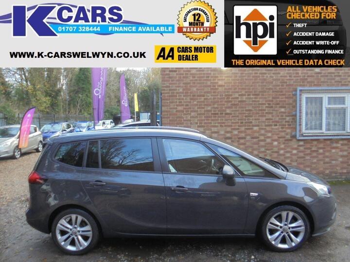 Vauxhall Zafira Tourer 1.4i Turbo SRi Euro 6 5dr
