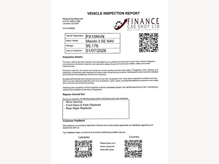 Mazda Mazda3 2.0 SKYACTIV-G SE Nav Euro 5 (s/s) 5dr