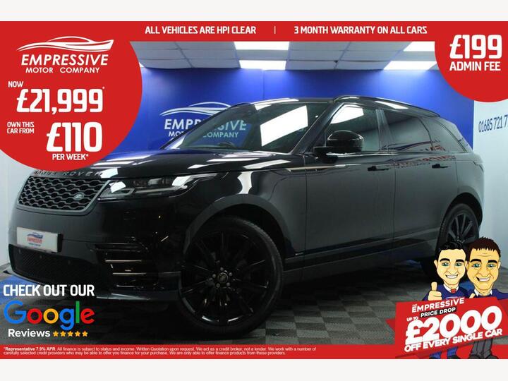 Land Rover RANGE ROVER VELAR 2.0 D240 R-Dynamic SE Auto 4WD Euro 6 (s/s) 5dr