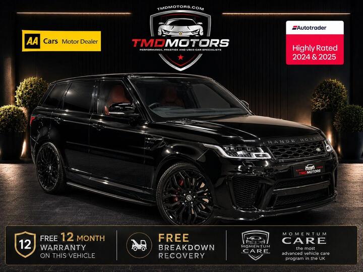 Land Rover Range Rover Sport 5.0 P575 V8 SVR Auto 4WD Euro 6 (s/s) 5dr