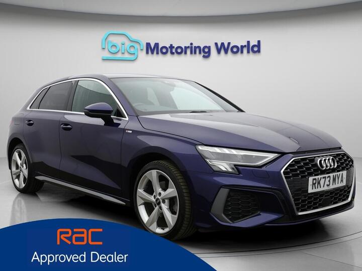Audi A3 1.4 TFSIe 40 S Line Sportback S Tronic Euro 6 (s/s) 5dr 13kWh