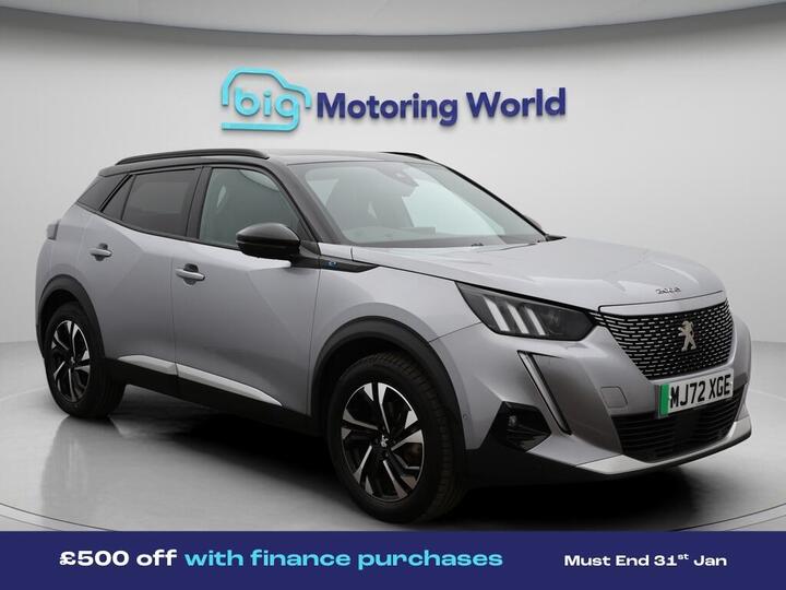 Peugeot E-2008 50kWh GT Auto 5dr (7kW Charger) Peugeot E-2008 50kWh GT Auto 5dr (7kW Charger)