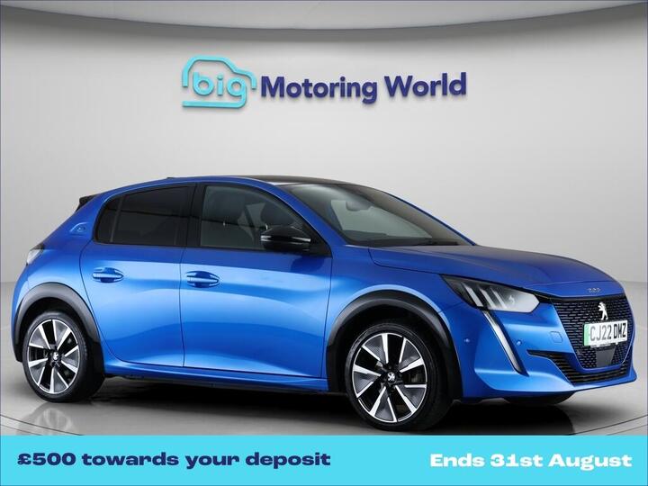 Peugeot E-208 50kWh GT Auto 5dr (11kW Charger)