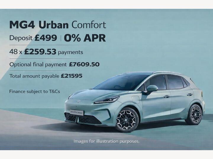 MG MG4 Urban 42.8kWh Comfort Standard Range Auto 5dr