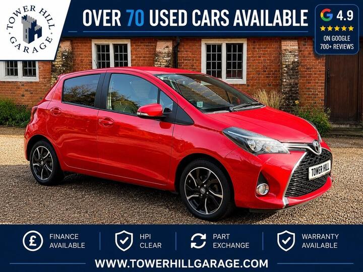 Toyota Yaris 1.33 Dual VVT-i Design Euro 6 5dr (Safety Sense)