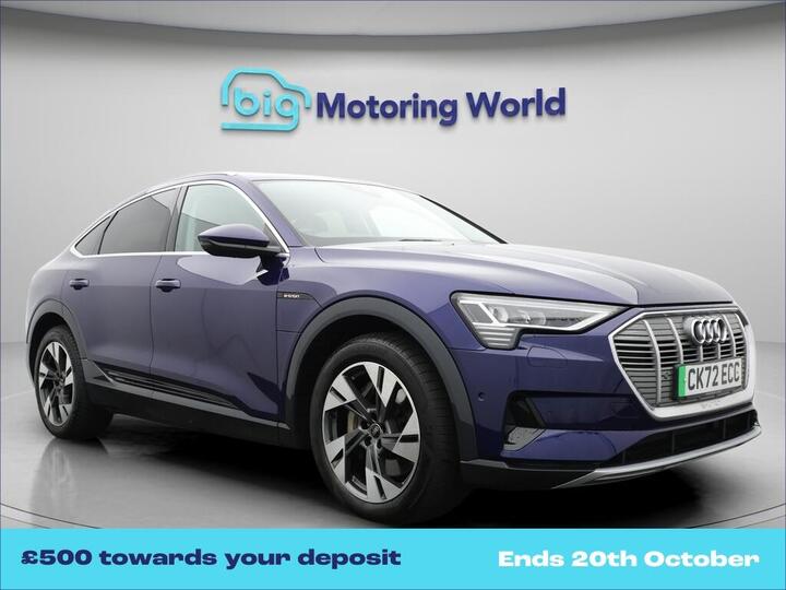 Audi E-tron 50 Sport Sportback Auto Quattro 5dr 71.2kWh (11kW Charger)