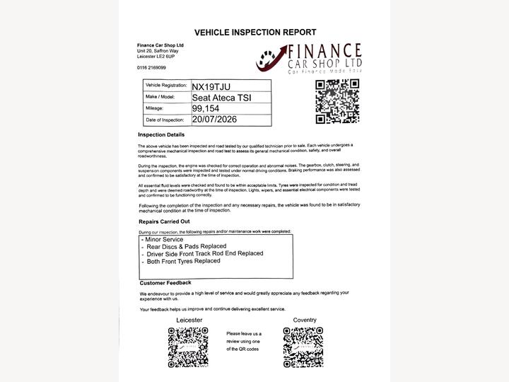 SEAT Ateca 1.5 TSI EVO XCELLENCE Euro 6 (s/s) 5dr