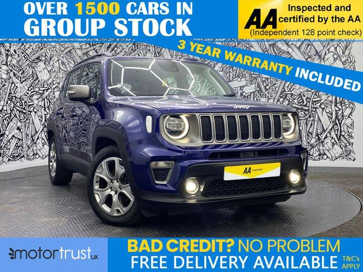 Jeep RENEGADE 1.3 GSE T4 Limited DDCT Euro 6 (s/s) 5dr Jeep RENEGADE 1.3 GSE T4 Limited DDCT Euro 6 (s/s) 5dr