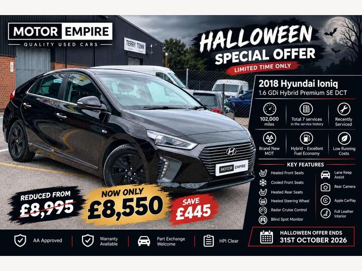 Hyundai IONIQ 1.6 H-GDi Premium SE DCT Euro 6 (s/s) 5dr