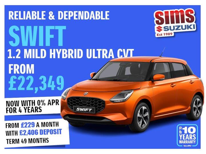 Suzuki Swift 1.2 MHEV Ultra CVT Euro 6 (s/s) 5dr