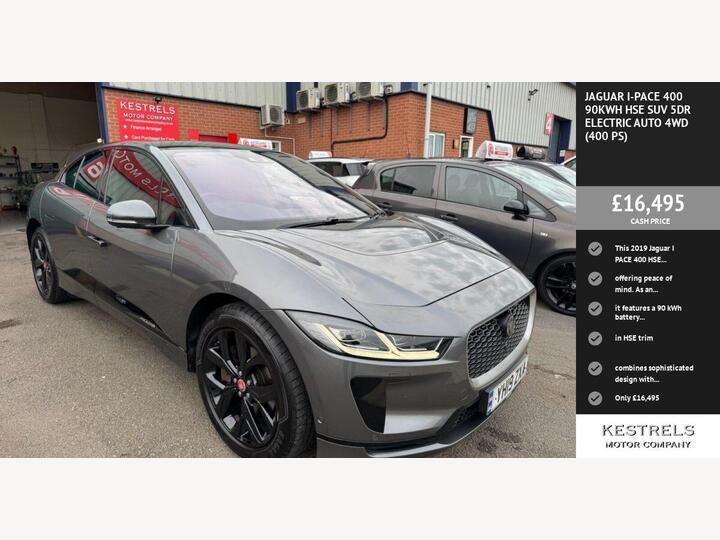 Jaguar I-PACE 400 90kWh HSE Auto 4WD 5dr Jaguar I-PACE 400 90kWh HSE Auto 4WD 5dr