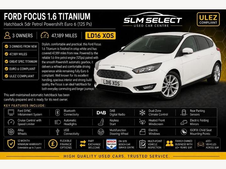 Ford Focus 1.6 Titanium Powershift Euro 6 5dr