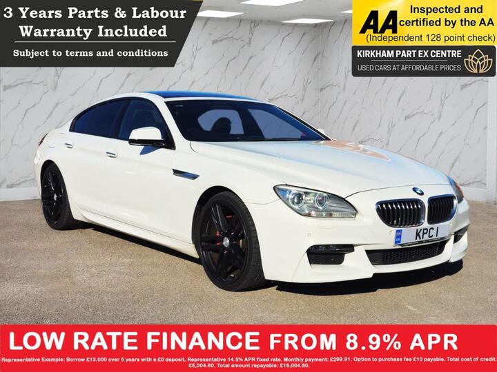 BMW 6 SERIES GRAN COUPE 3.0 640d M Sport Auto Euro 5 (s/s) 4dr BMW 6 SERIES GRAN COUPE 3.0 640d M Sport Auto Euro 5 (s/s) 4dr