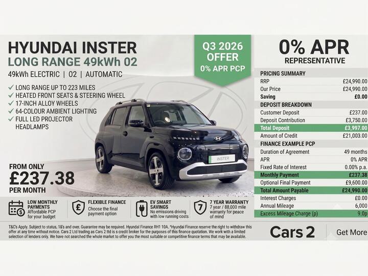 Hyundai INSTER Long Range 49kWh 02 Auto 5dr