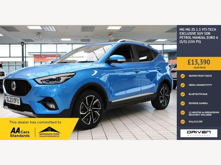 MG MG ZS 1.5 VTi-TECH Exclusive Euro 6 (s/s) 5dr