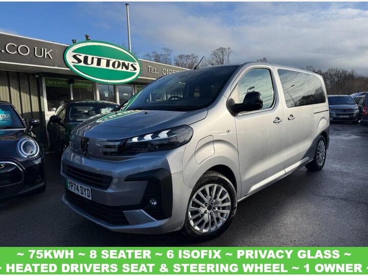 Peugeot E-Traveller 75kWh Active Standard MPV Auto MWB 5dr (8 Seat, 11kW Charger)
