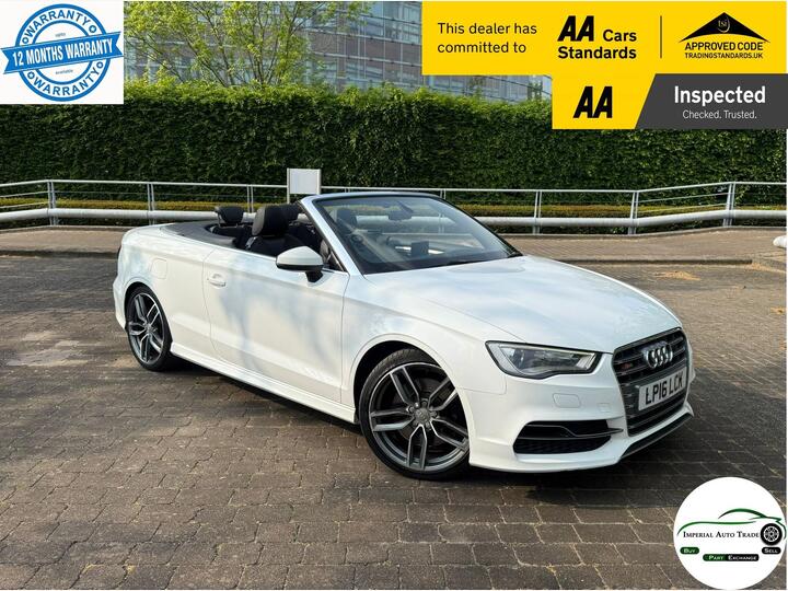 Audi S3 2.0 TFSI Cabriolet S Tronic Quattro Euro 6 (s/s) 2dr (Nav)
