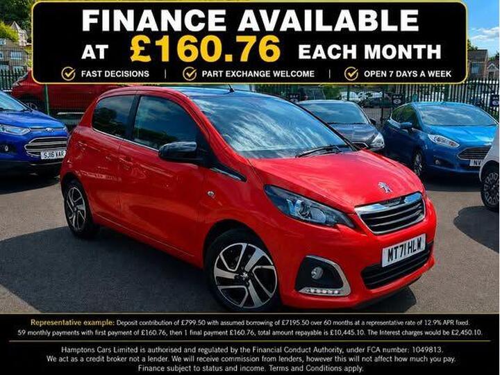 Peugeot 108 1.0 Allure Euro 6 (s/s) 5dr Peugeot 108 1.0 Allure Euro 6 (s/s) 5dr